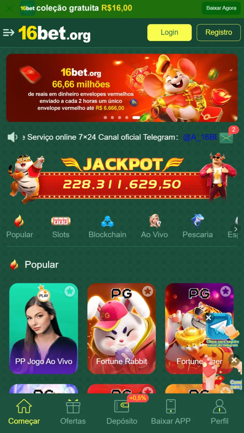 16bet Descubra jackpot progressivo com suporte 24h Entre Já